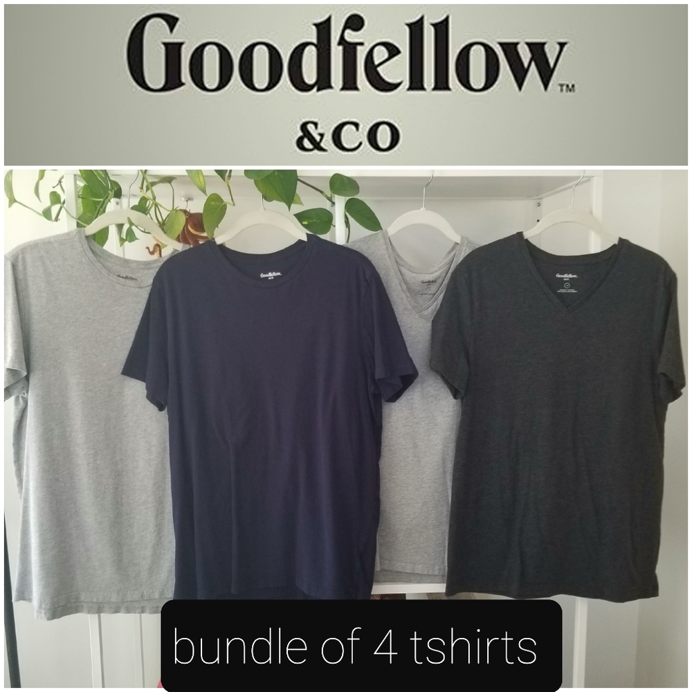 4 Goodfellow & Co tshirts, mens medium